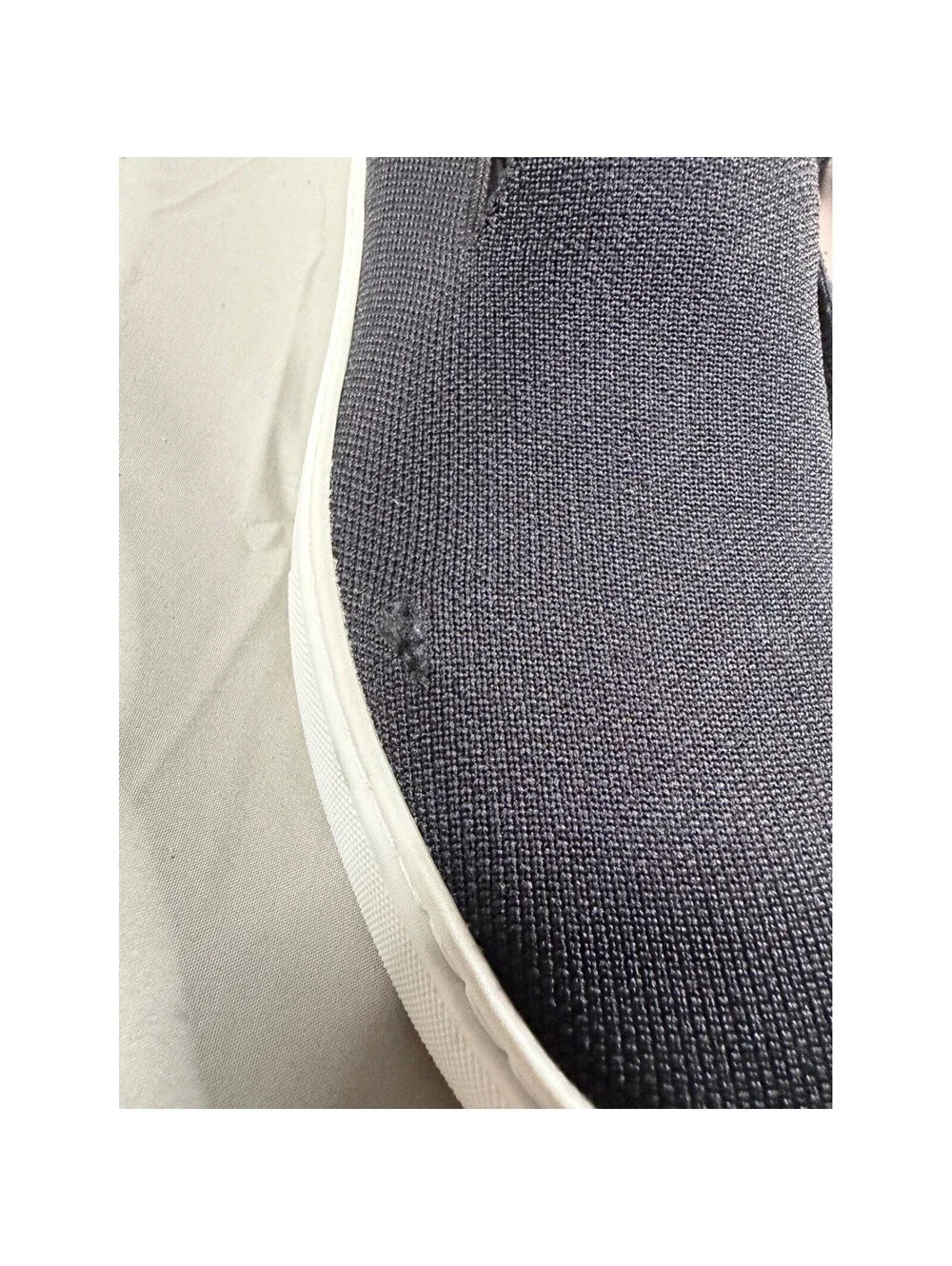 Rothy's The Sneaker Black Solid Slip On Knit Shoes Womens Size 9